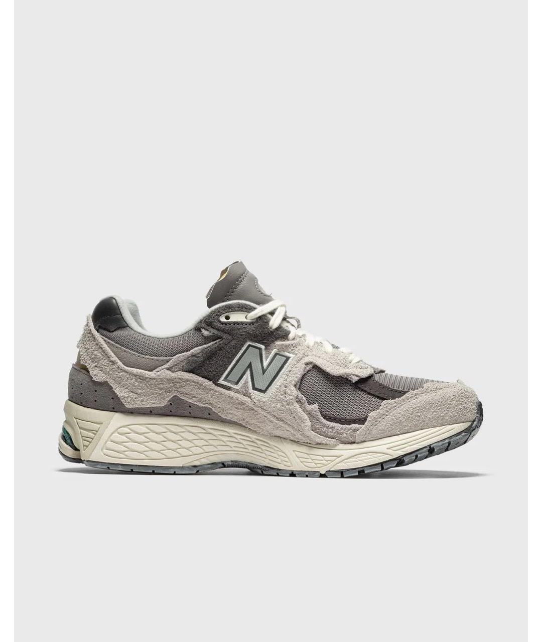 NEW BALANCE Серые замшевые низкие кроссовки / кеды, фото 3