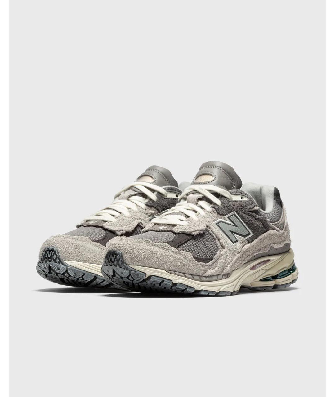 NEW BALANCE Серые замшевые низкие кроссовки / кеды, фото 2