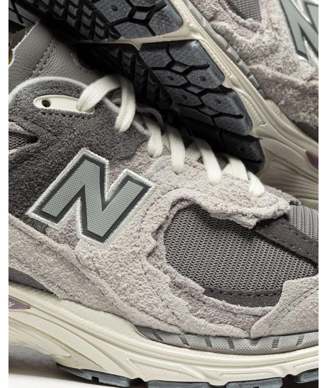 NEW BALANCE Серые замшевые низкие кроссовки / кеды, фото 6