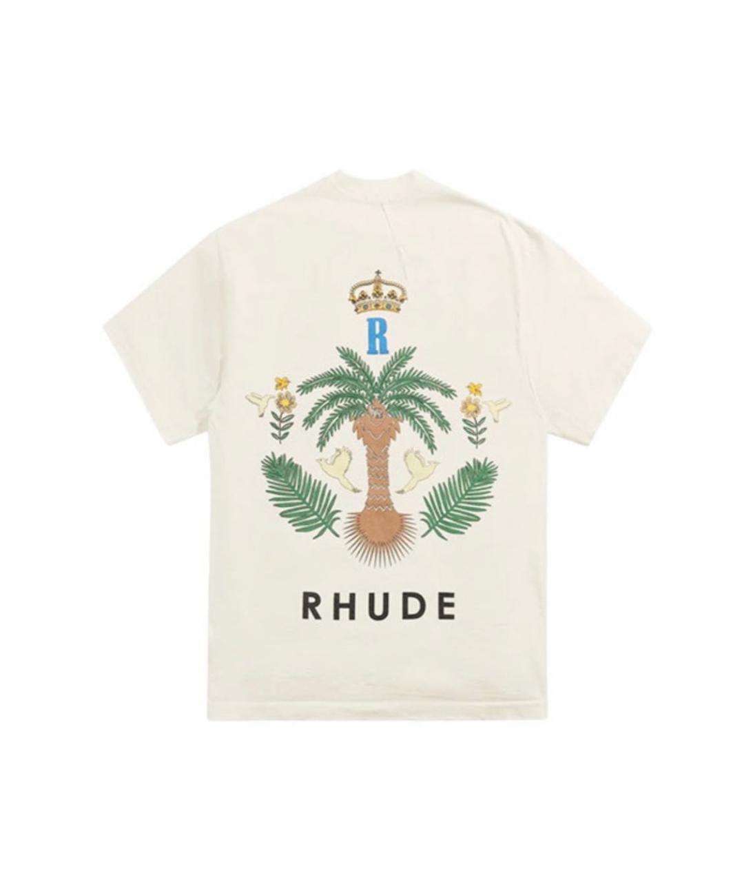 RHUDE Бежевая футболка, фото 2