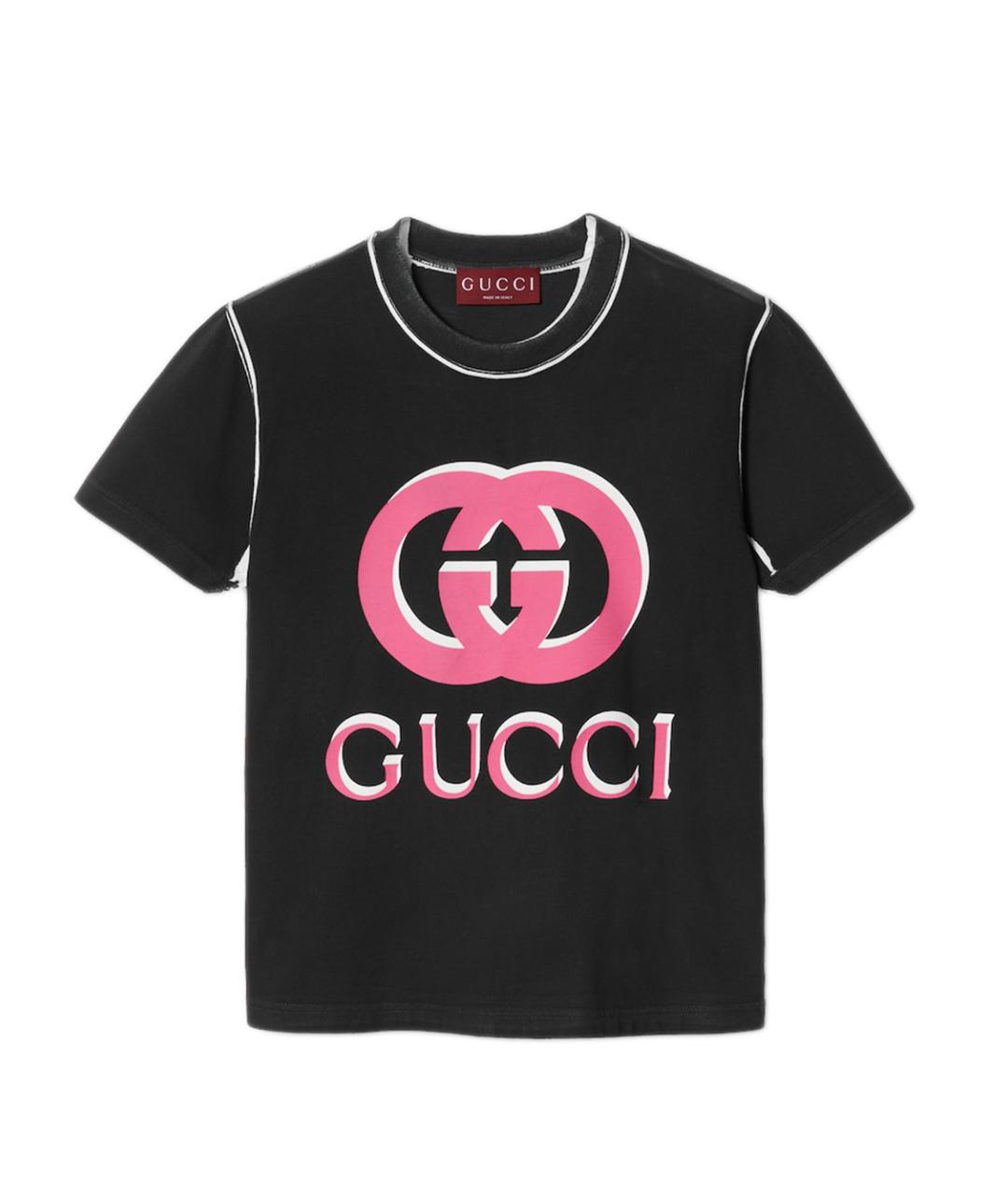 GUCCI Черная футболка, фото 1