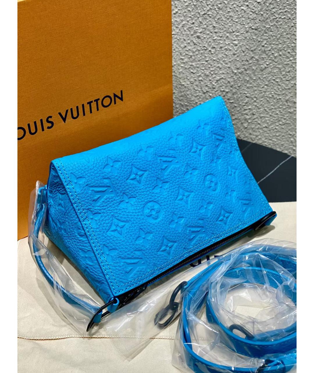 LOUIS VUITTON Голубая сумка через плечо, фото 6