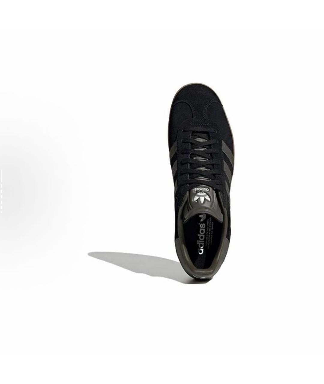 ADIDAS Черные замшевые кеды, фото 3