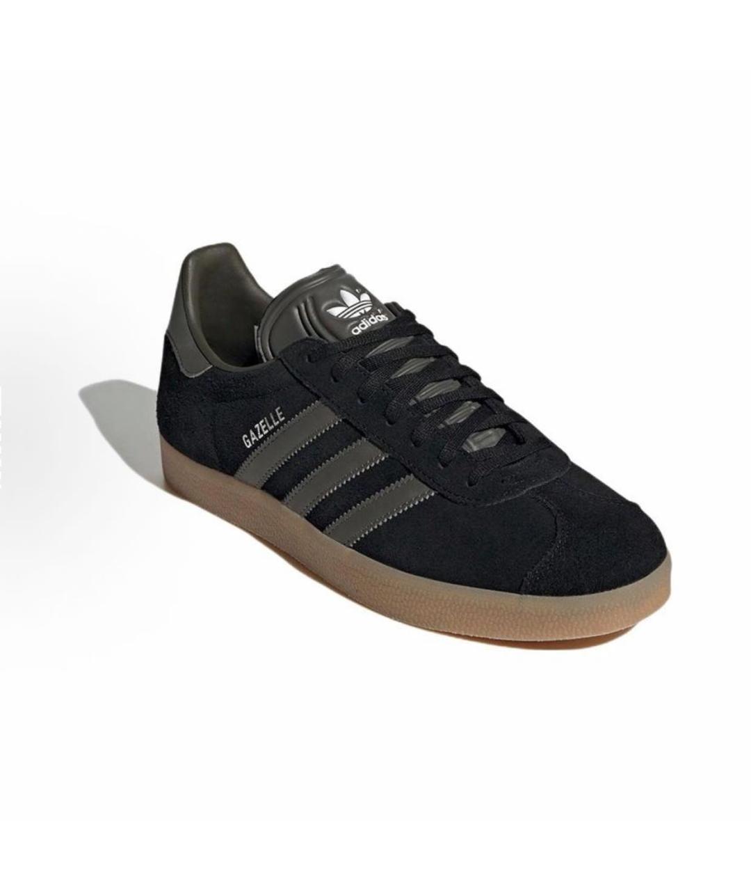 ADIDAS Черные замшевые кеды, фото 2