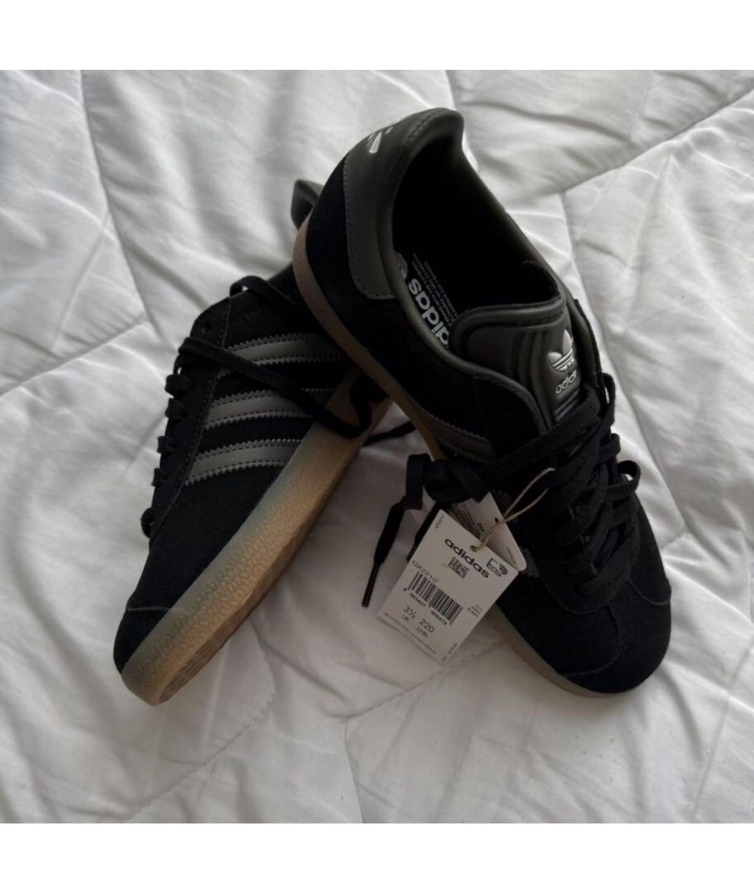 ADIDAS Черные замшевые кеды, фото 5
