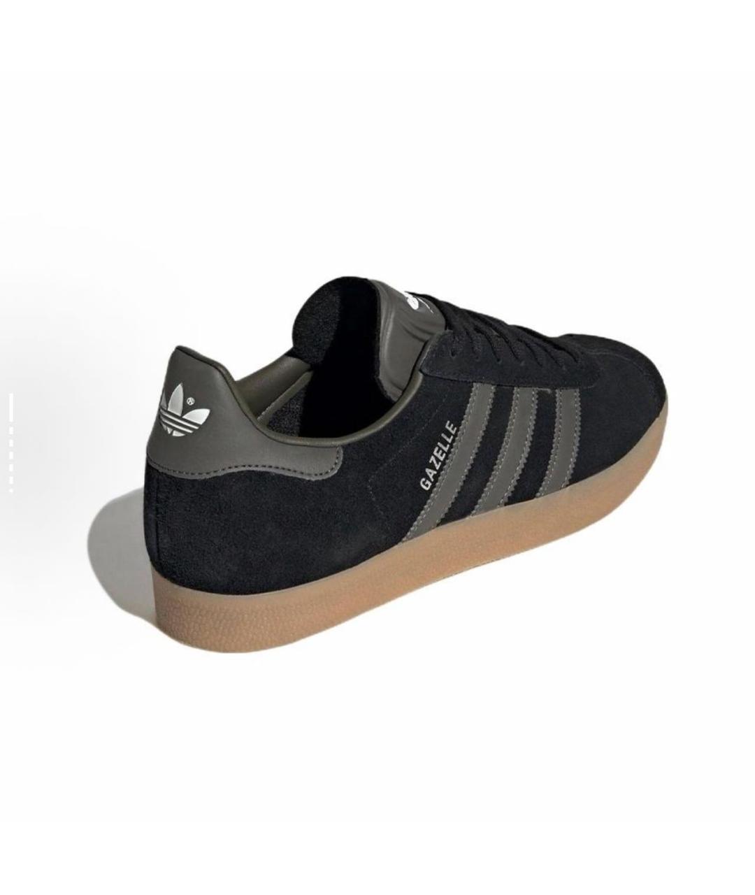 ADIDAS Черные замшевые кеды, фото 4
