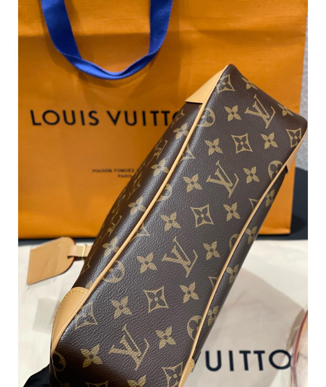 LOUIS VUITTON Коричневая сумка через плечо из искусственной кожи, фото 5