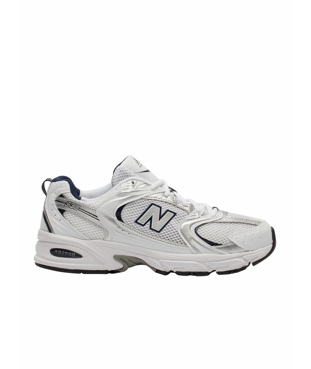 NEW BALANCE Белые текстильные кроссовки, фото 1