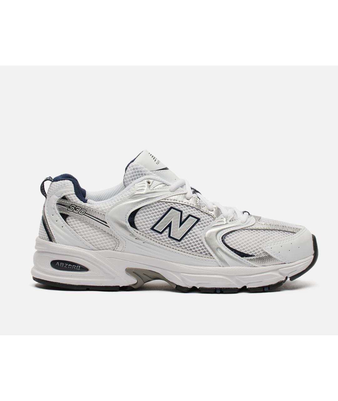 NEW BALANCE Белые текстильные кроссовки, фото 9