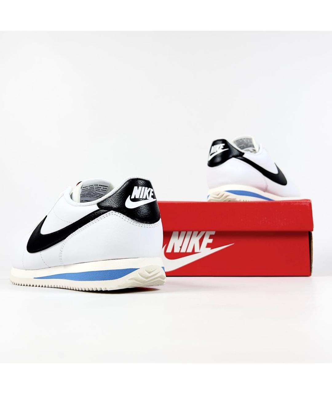 NIKE Белые кожаные низкие кроссовки / кеды, фото 4
