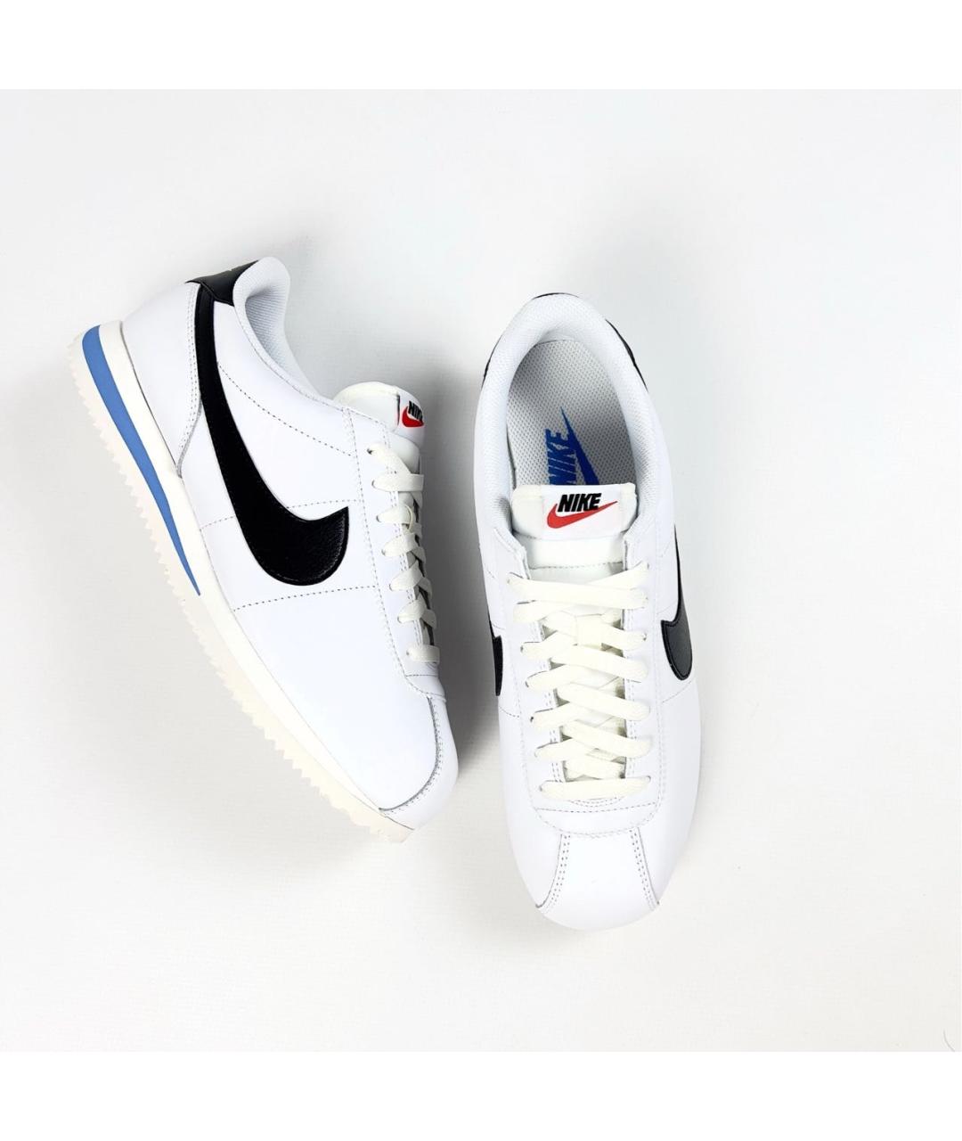NIKE Белые кожаные низкие кроссовки / кеды, фото 2