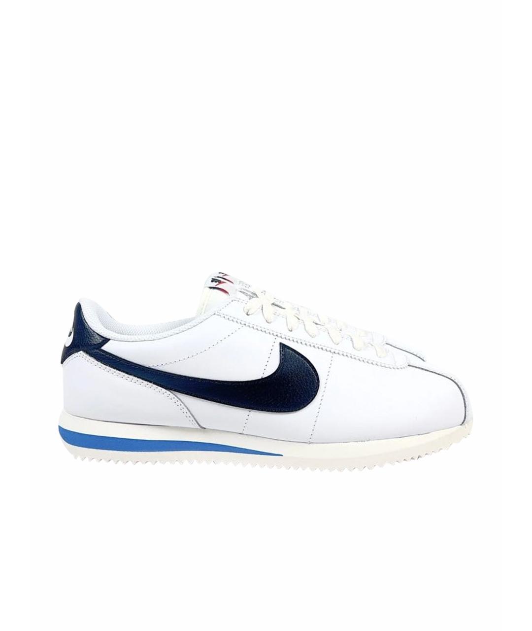 NIKE Белые кожаные низкие кроссовки / кеды, фото 1