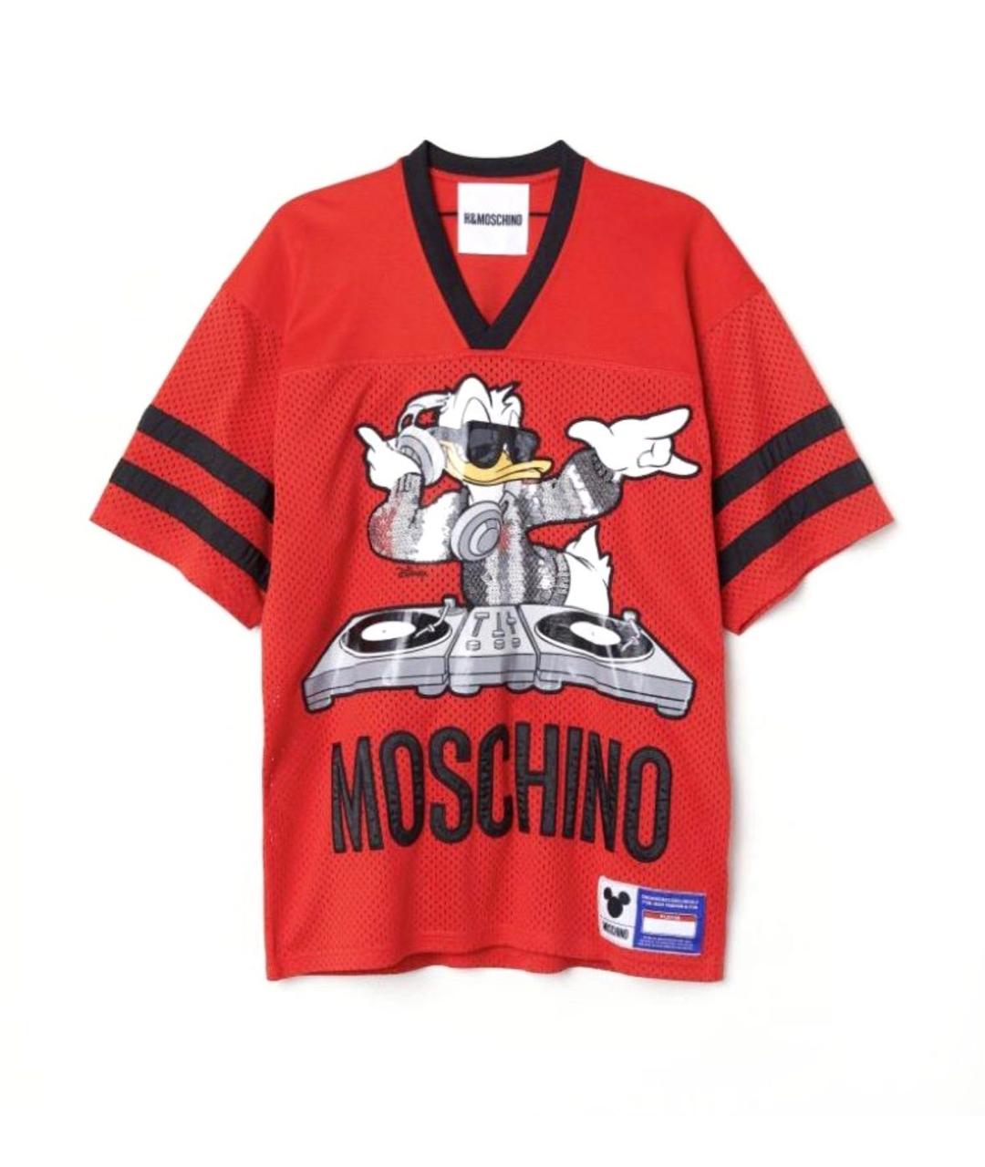 MOSCHINO Красная футболка, фото 1