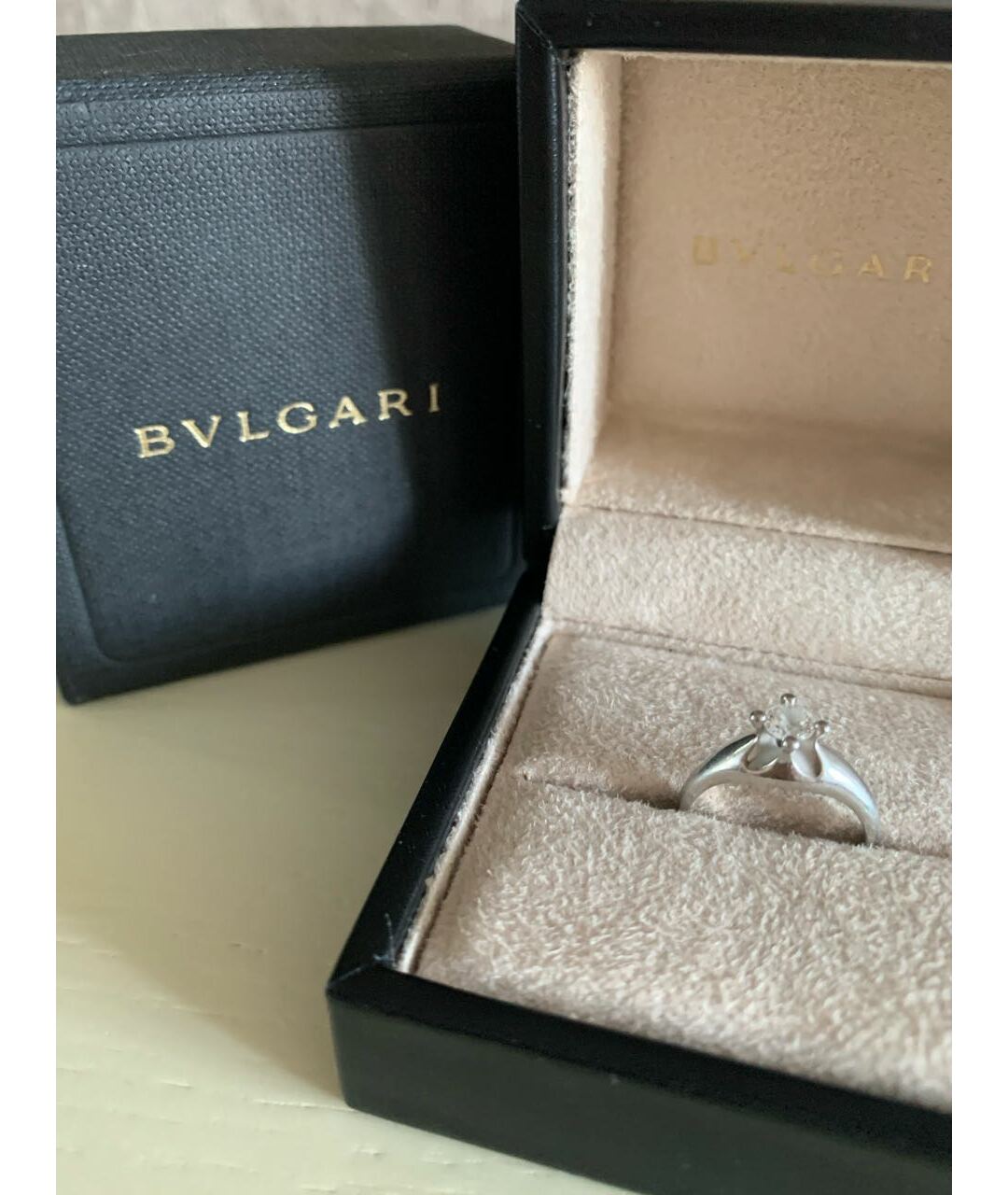 BVLGARI Серебряное платиновое кольцо, фото 3