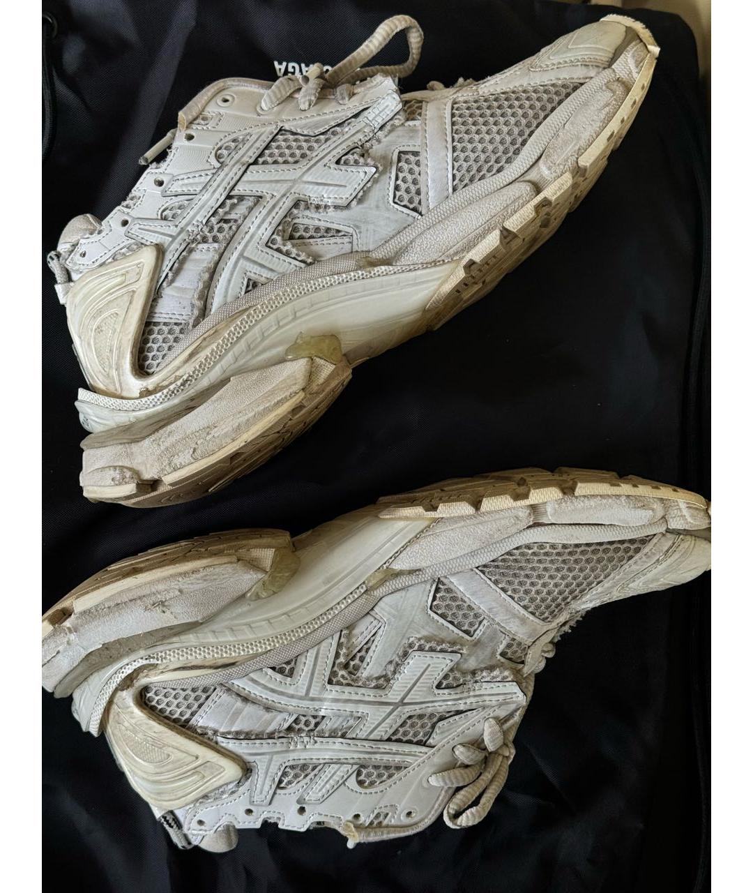 BALENCIAGA Белые кожаные кроссовки, фото 5