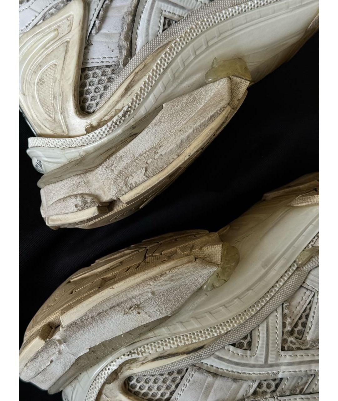 BALENCIAGA Белые кожаные кроссовки, фото 6