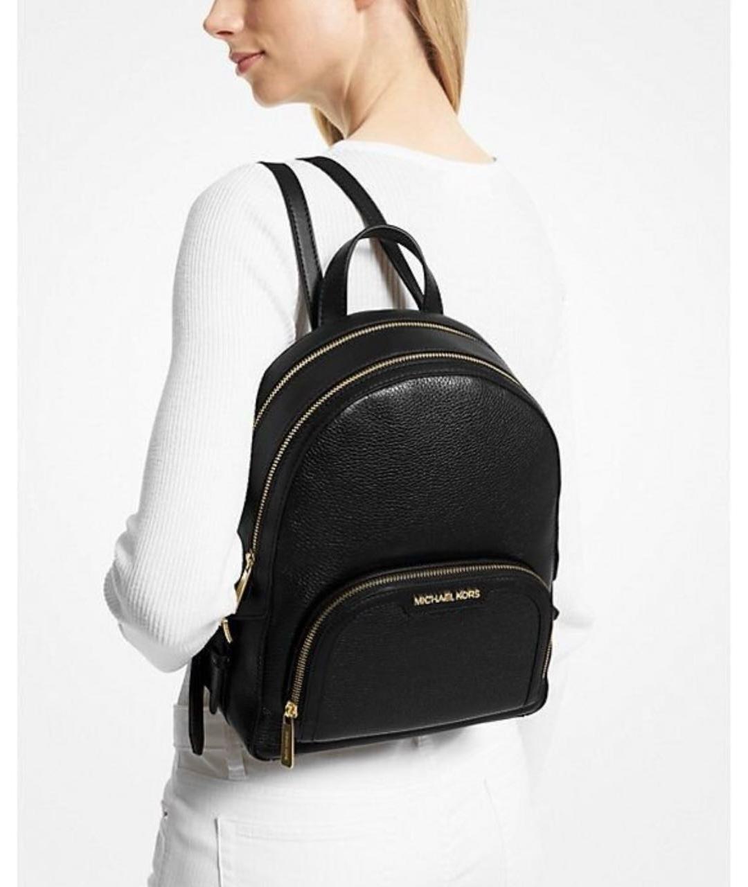 MICHAEL KORS Черный кожаный рюкзак, фото 7