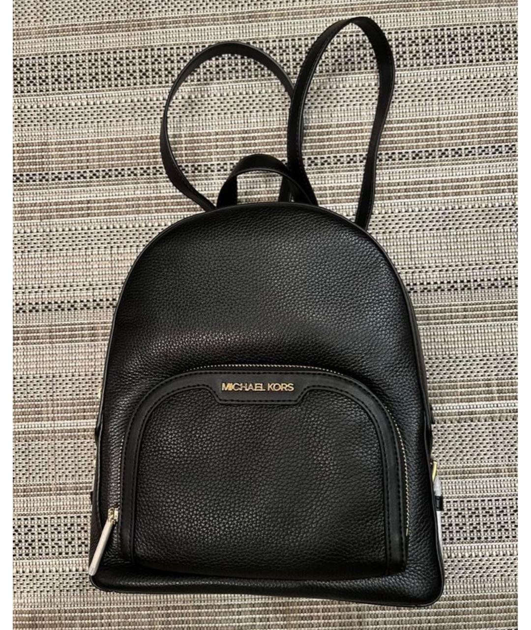 MICHAEL KORS Черный кожаный рюкзак, фото 8