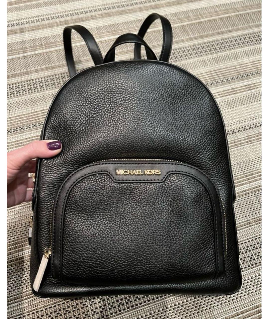 MICHAEL KORS Черный кожаный рюкзак, фото 2