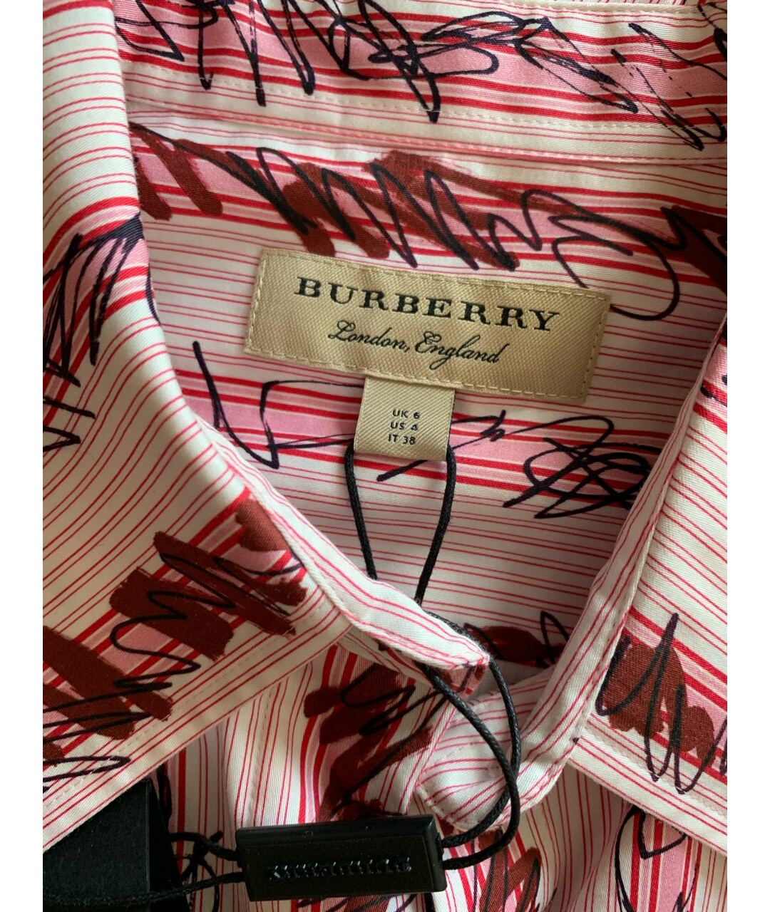 BURBERRY Розовая хлопковая рубашка, фото 3