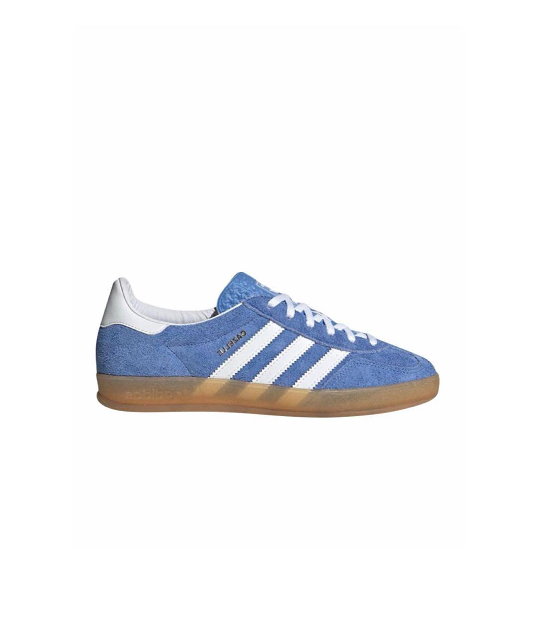 ADIDAS Синие замшевые низкие кроссовки / кеды, фото 8