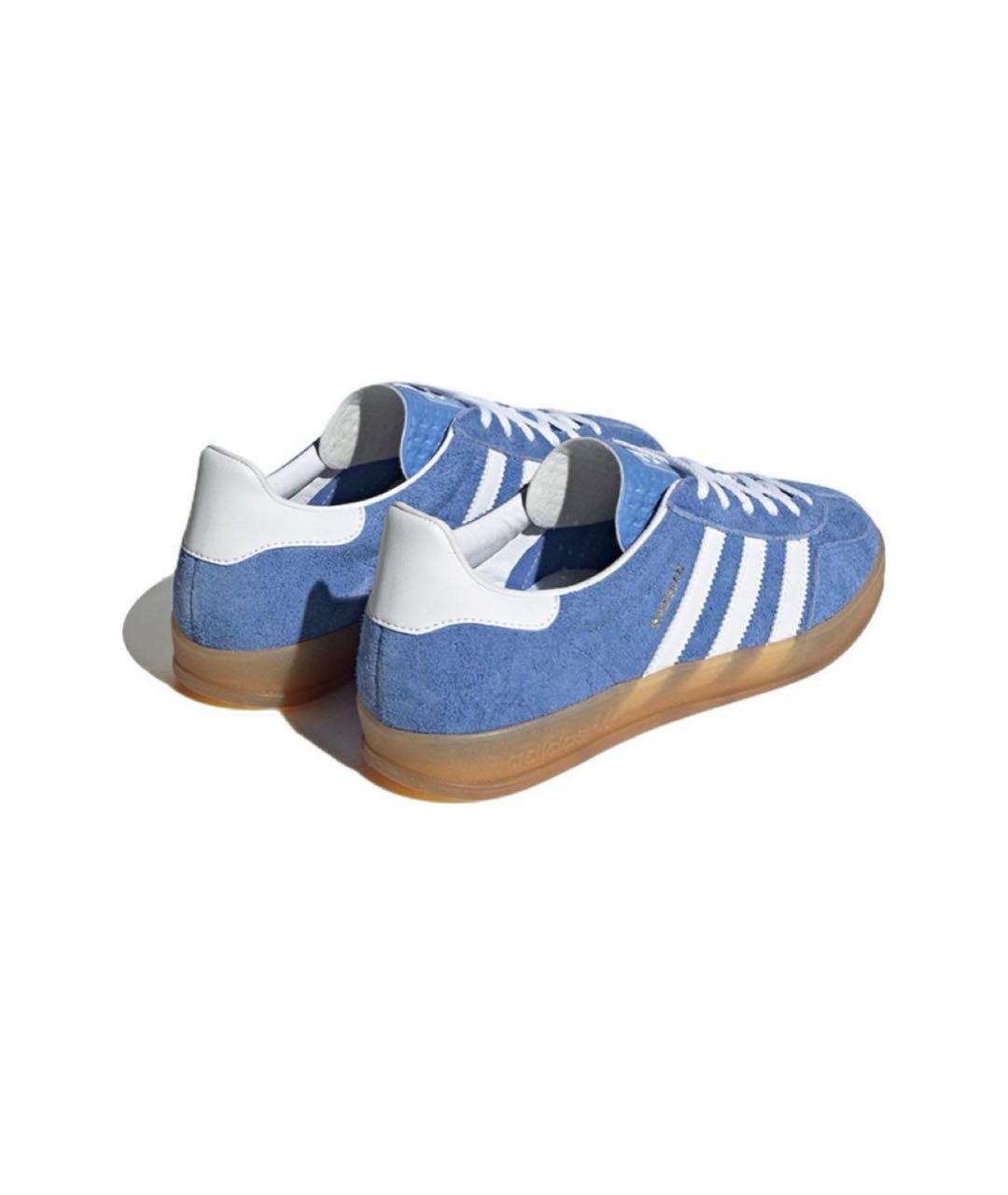 ADIDAS Синие замшевые низкие кроссовки / кеды, фото 4