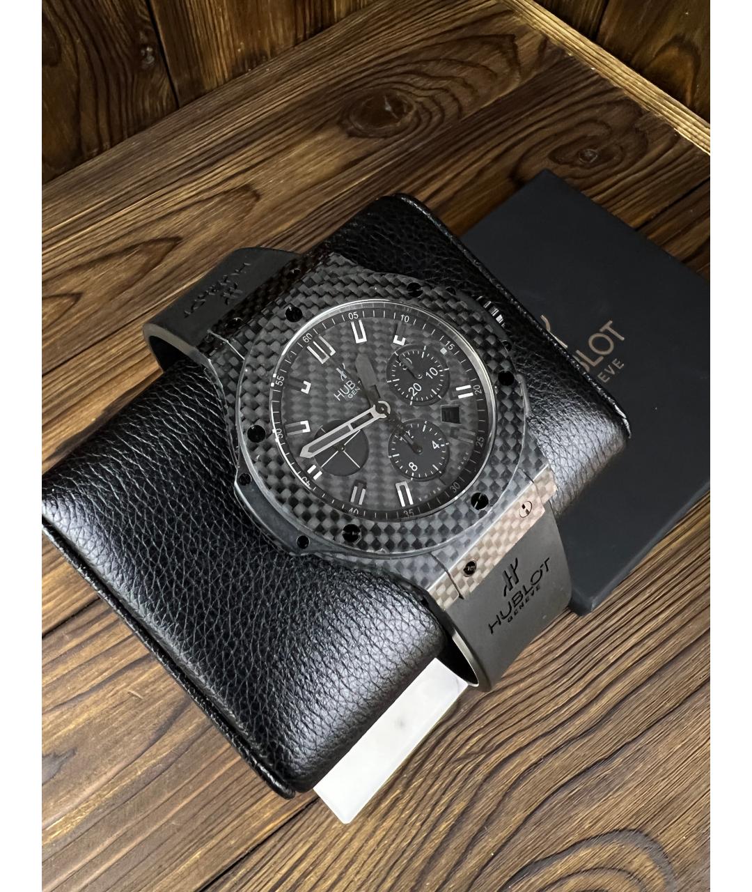 HUBLOT Черные карбоновые часы, фото 2