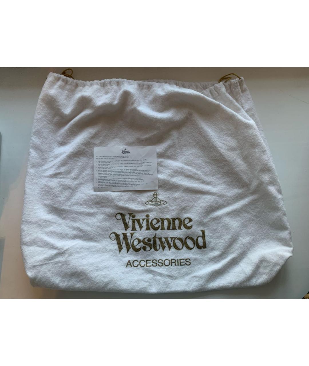 VIVIENNE WESTWOOD Красная сумка с короткими ручками из искусственной кожи, фото 8