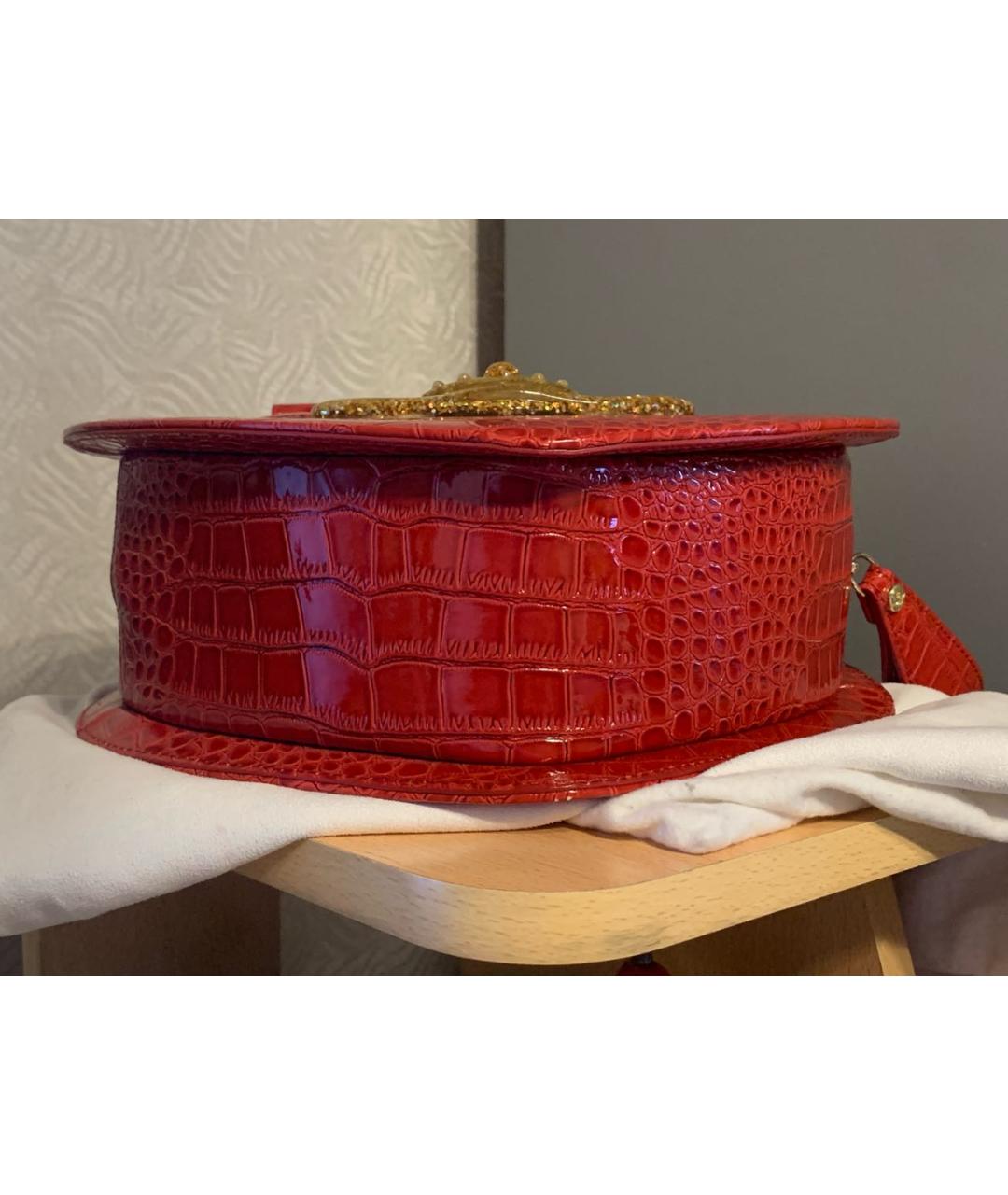 VIVIENNE WESTWOOD Красная сумка с короткими ручками из искусственной кожи, фото 5