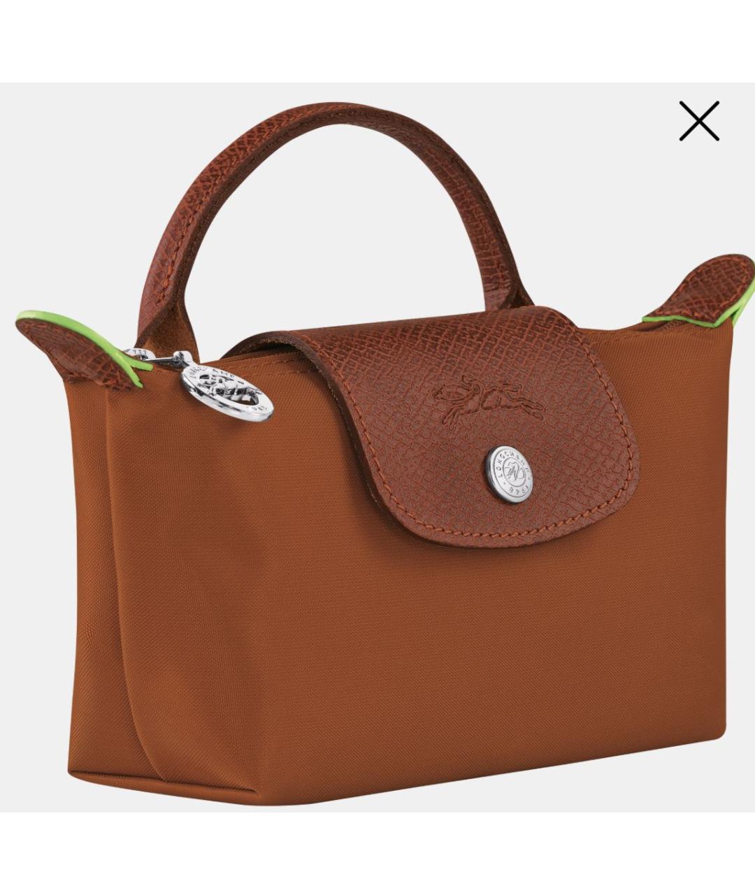 LONGCHAMP Коричневая сумка с короткими ручками, фото 2