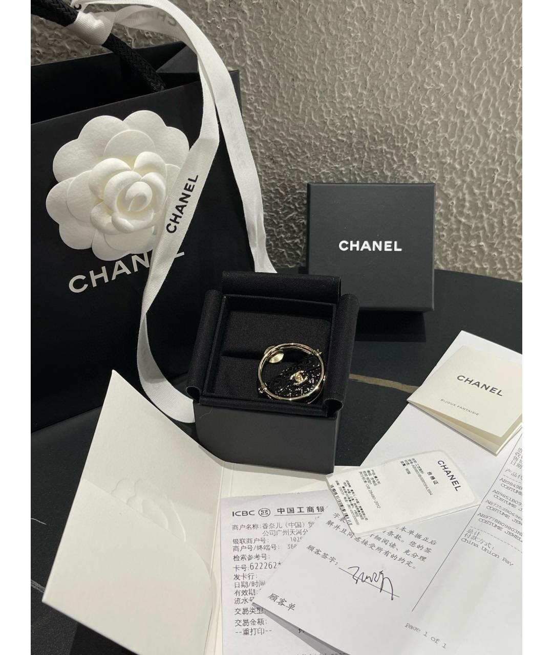 CHANEL Черная булавка / брошь, фото 4