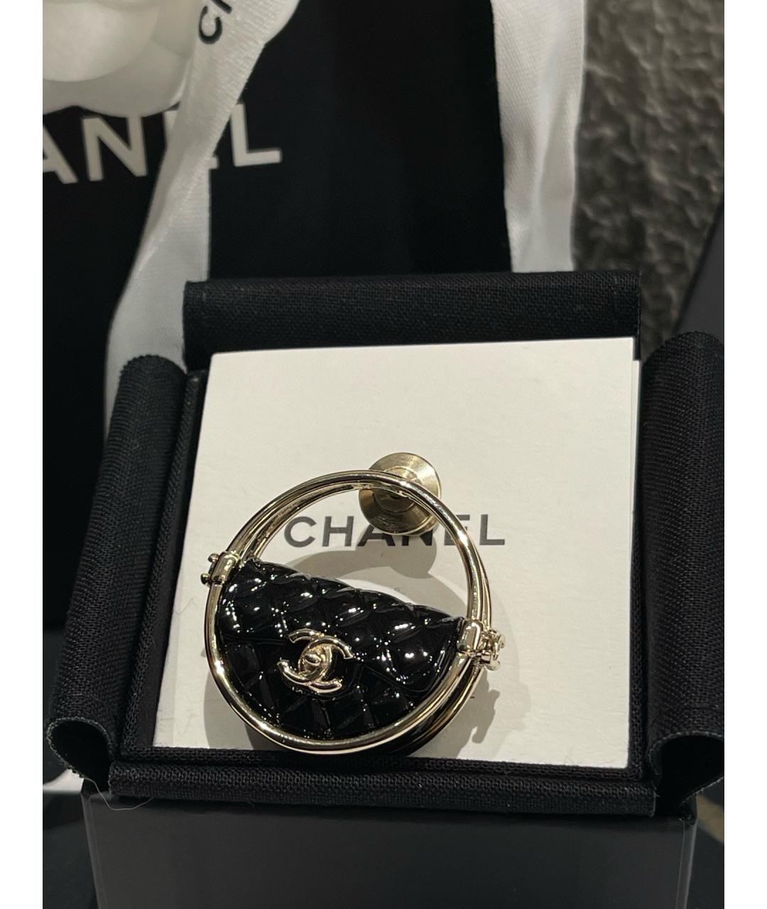 CHANEL Черная булавка / брошь, фото 6