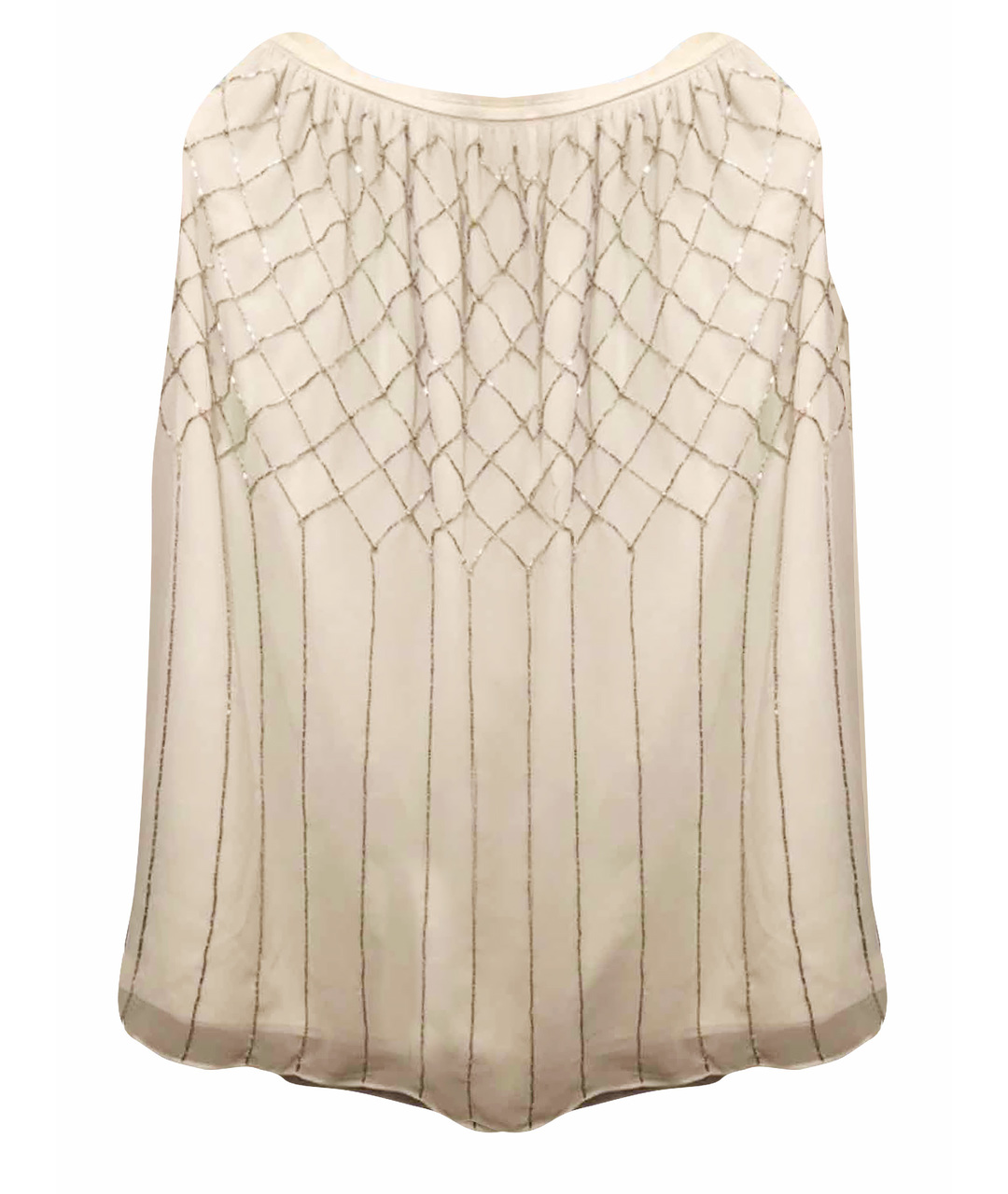 NEEDLE & THREAD Белая полиэстеровая юбка миди, фото 1