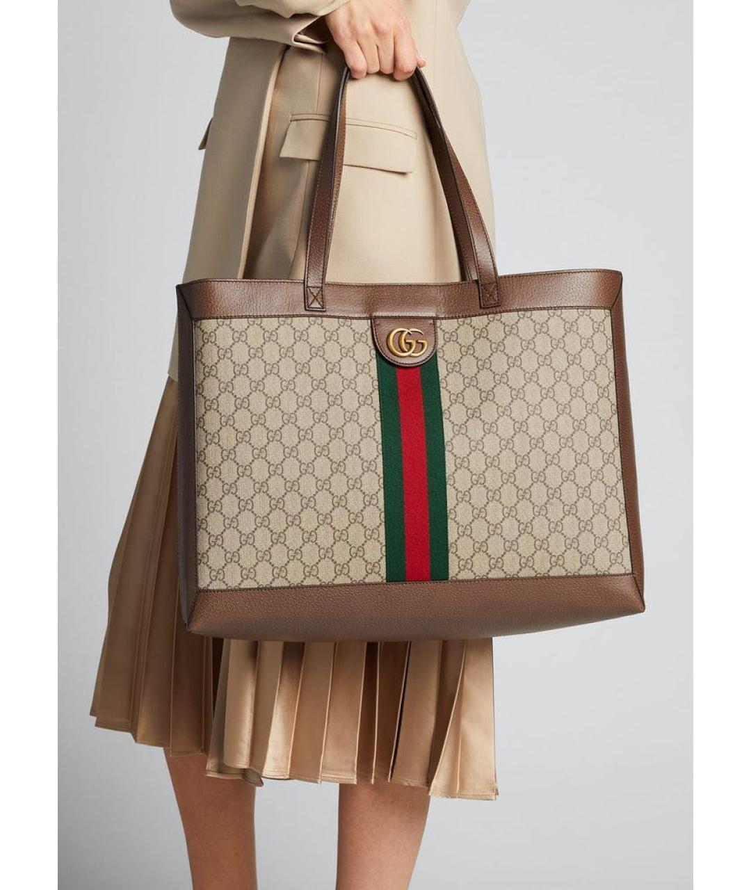 GUCCI Мульти кожаная сумка тоут, фото 5