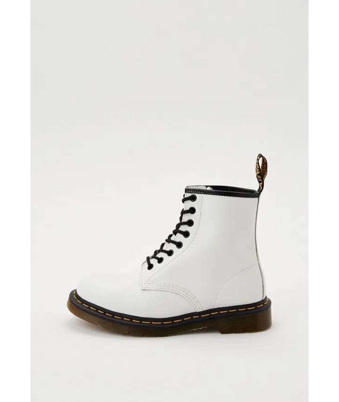 DR. MARTENS Белые кожаные ботинки, фото 9