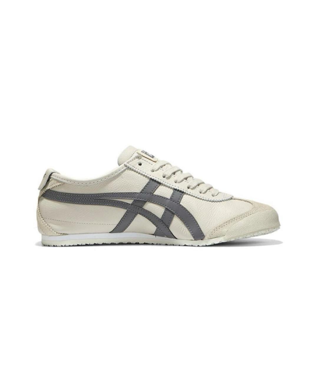 ONITSUKA TIGER Бежевые кожаные кеды, фото 7