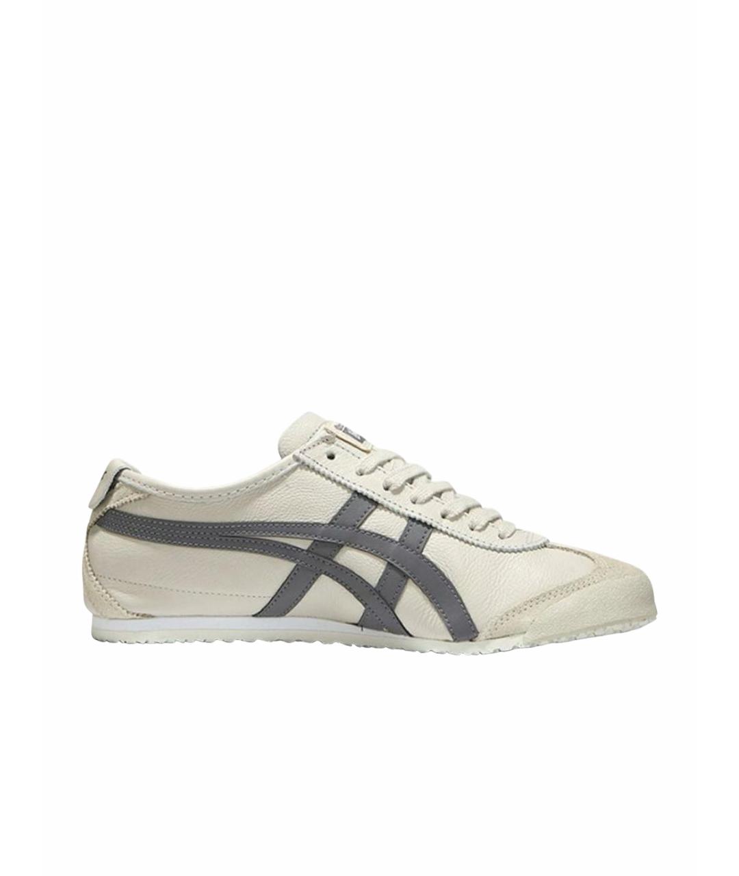 ONITSUKA TIGER Бежевые кожаные кеды, фото 1