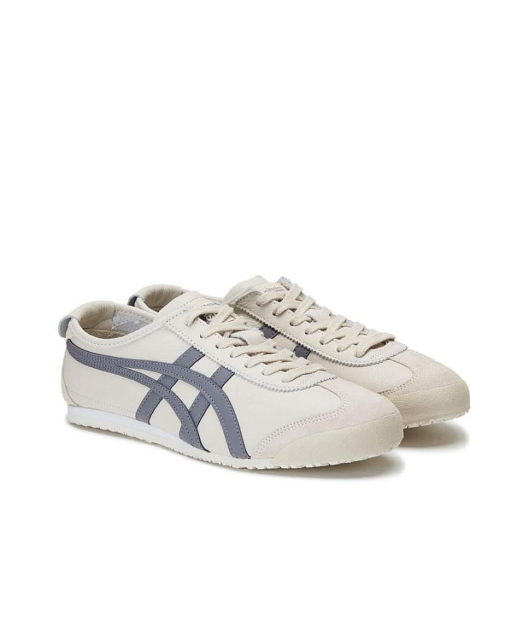 ONITSUKA TIGER Бежевые кожаные кеды, фото 2