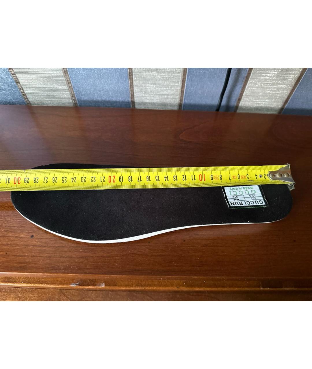 GUCCI Черные низкие кроссовки / кеды, фото 8