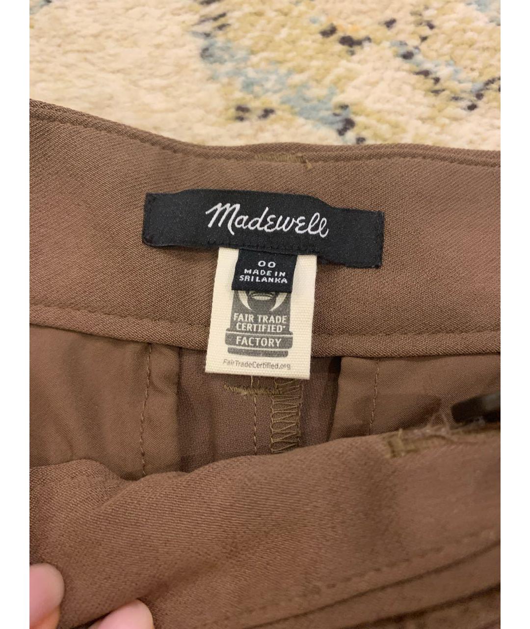 MADEWELL Коричневые полиэстеровые шорты, фото 4