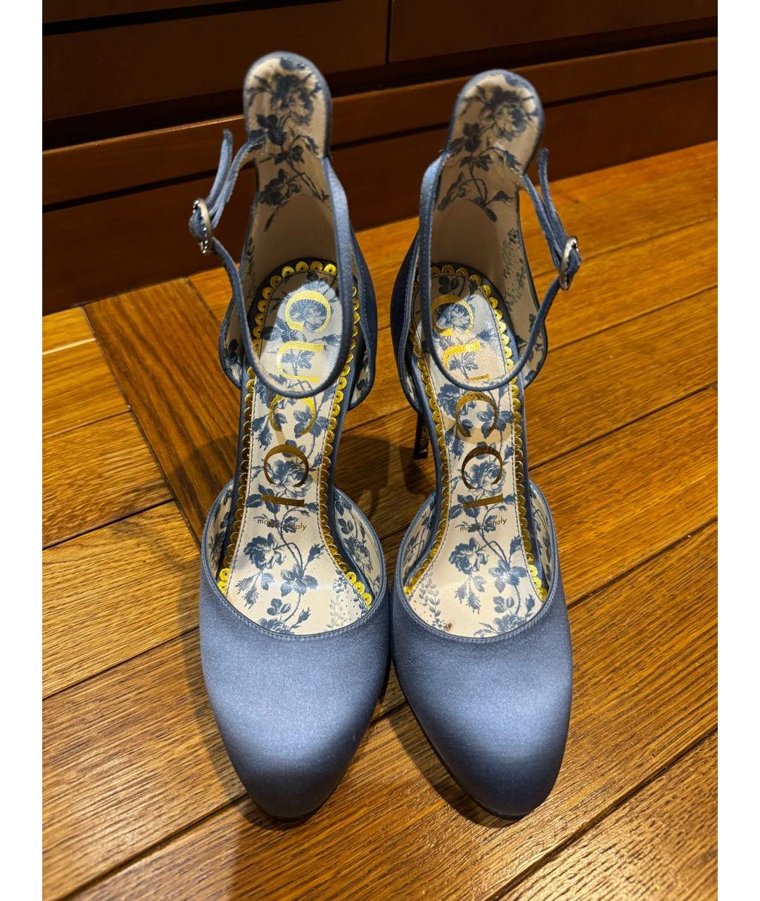 GUCCI Голубые туфли, фото 8