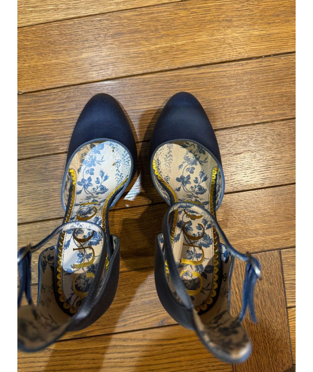 GUCCI Голубые туфли, фото 3