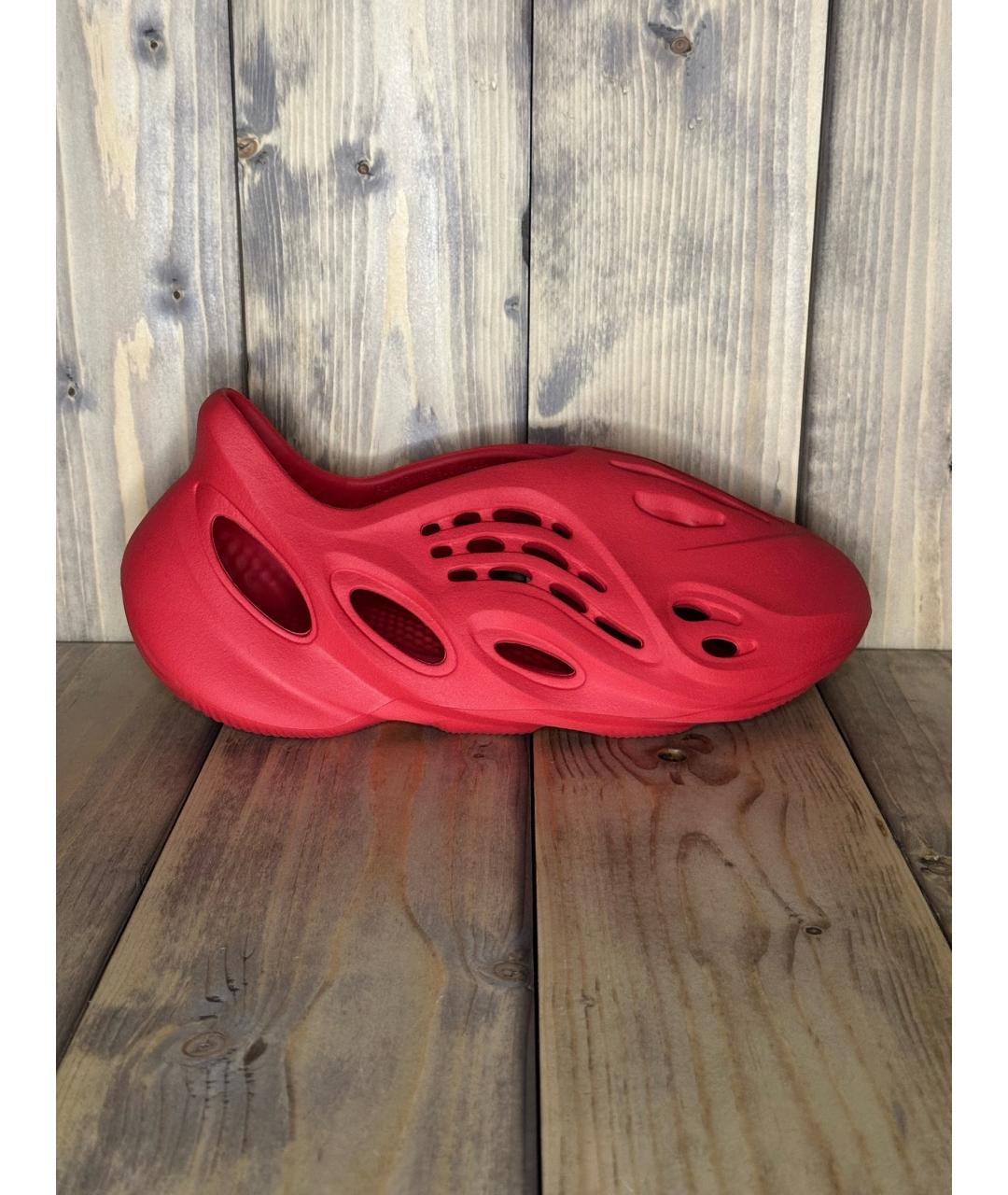 ADIDAS YEEZY Красные низкие кроссовки / кеды, фото 8