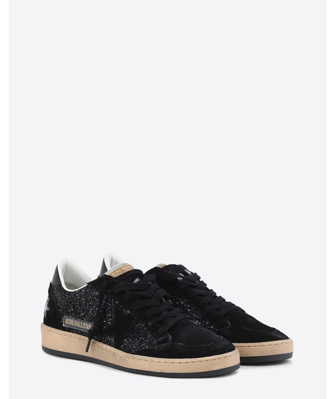 GOLDEN GOOSE DELUXE BRAND Черные замшевые кроссовки, фото 2
