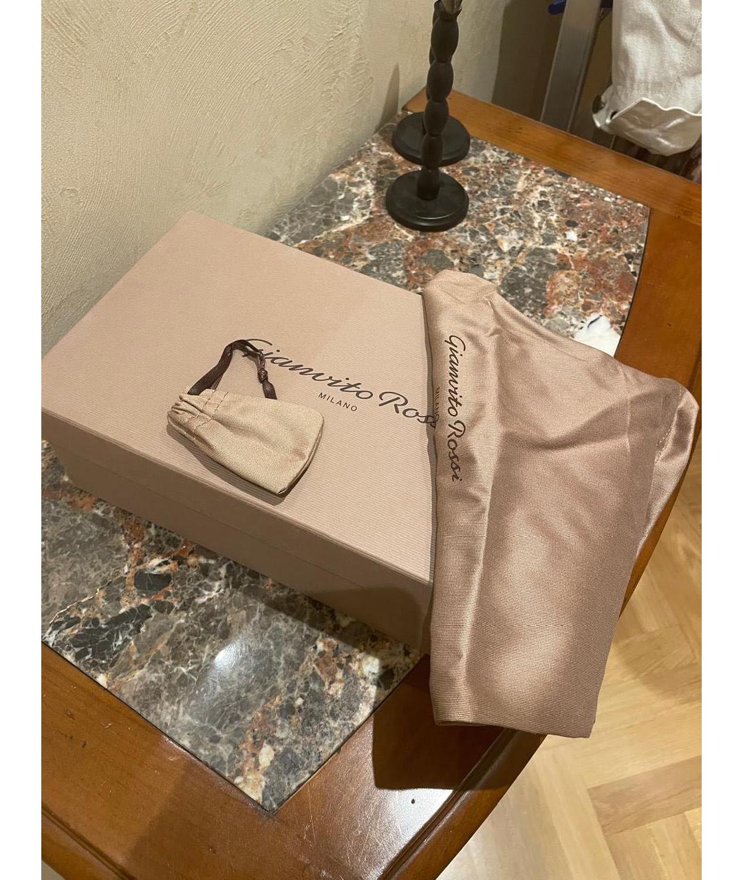 GIANVITO ROSSI Белые кожаные туфли, фото 5