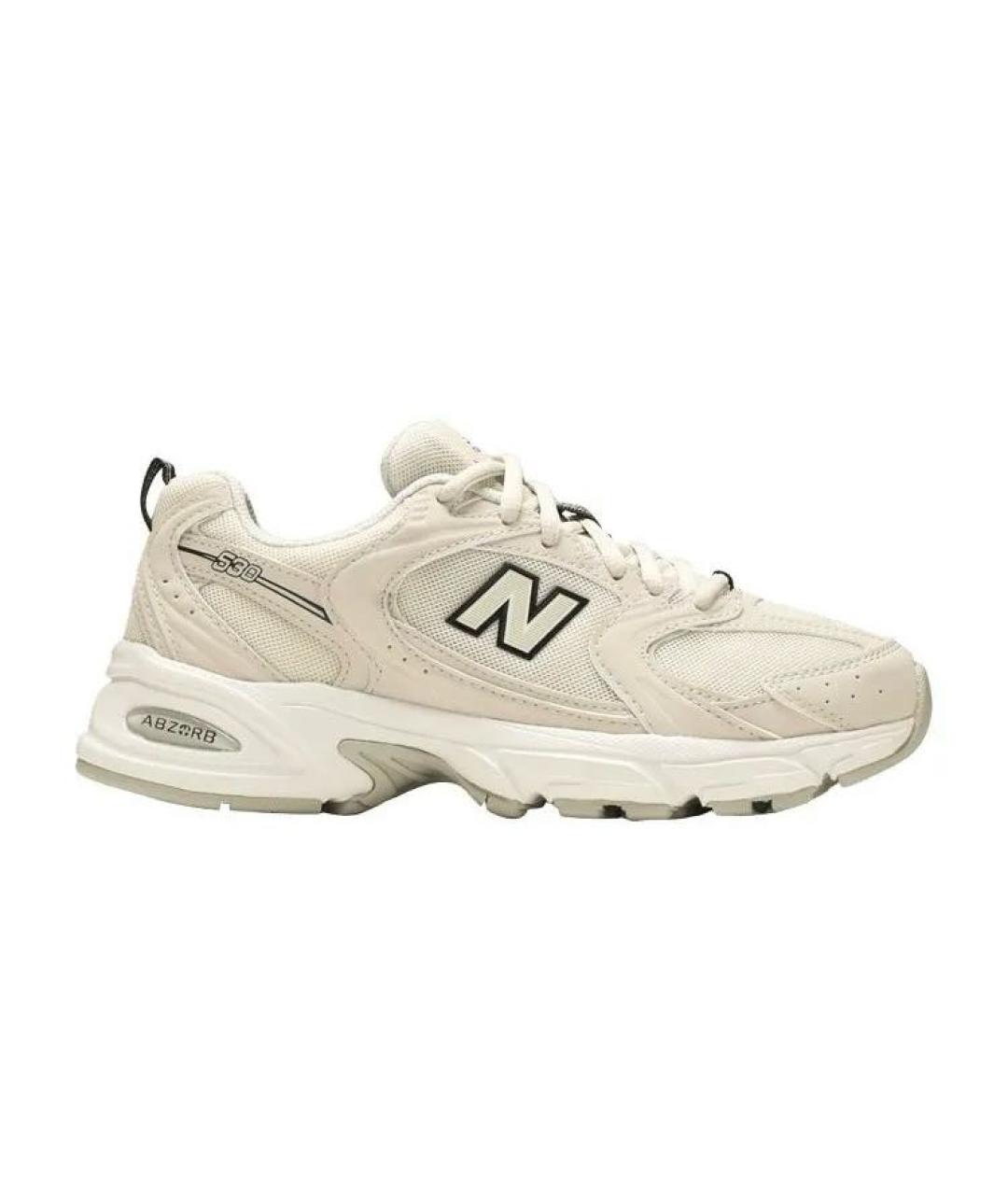 NEW BALANCE Бежевые текстильные кроссовки, фото 1