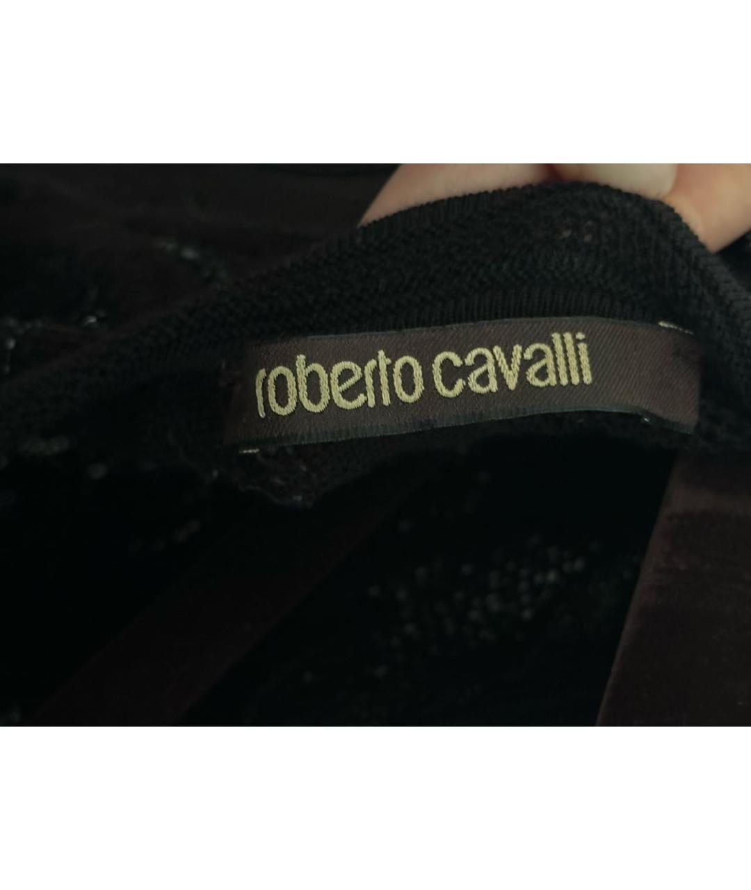 ROBERTO CAVALLI Черное вечернее платье, фото 7