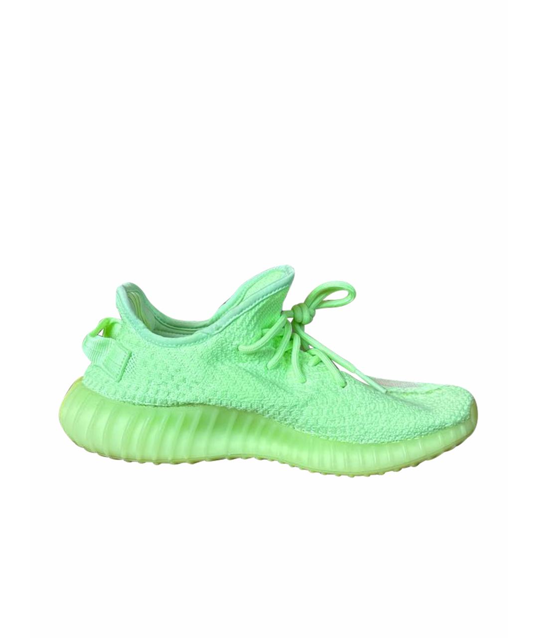 ADIDAS YEEZY Салатовые низкие кроссовки / кеды, фото 1