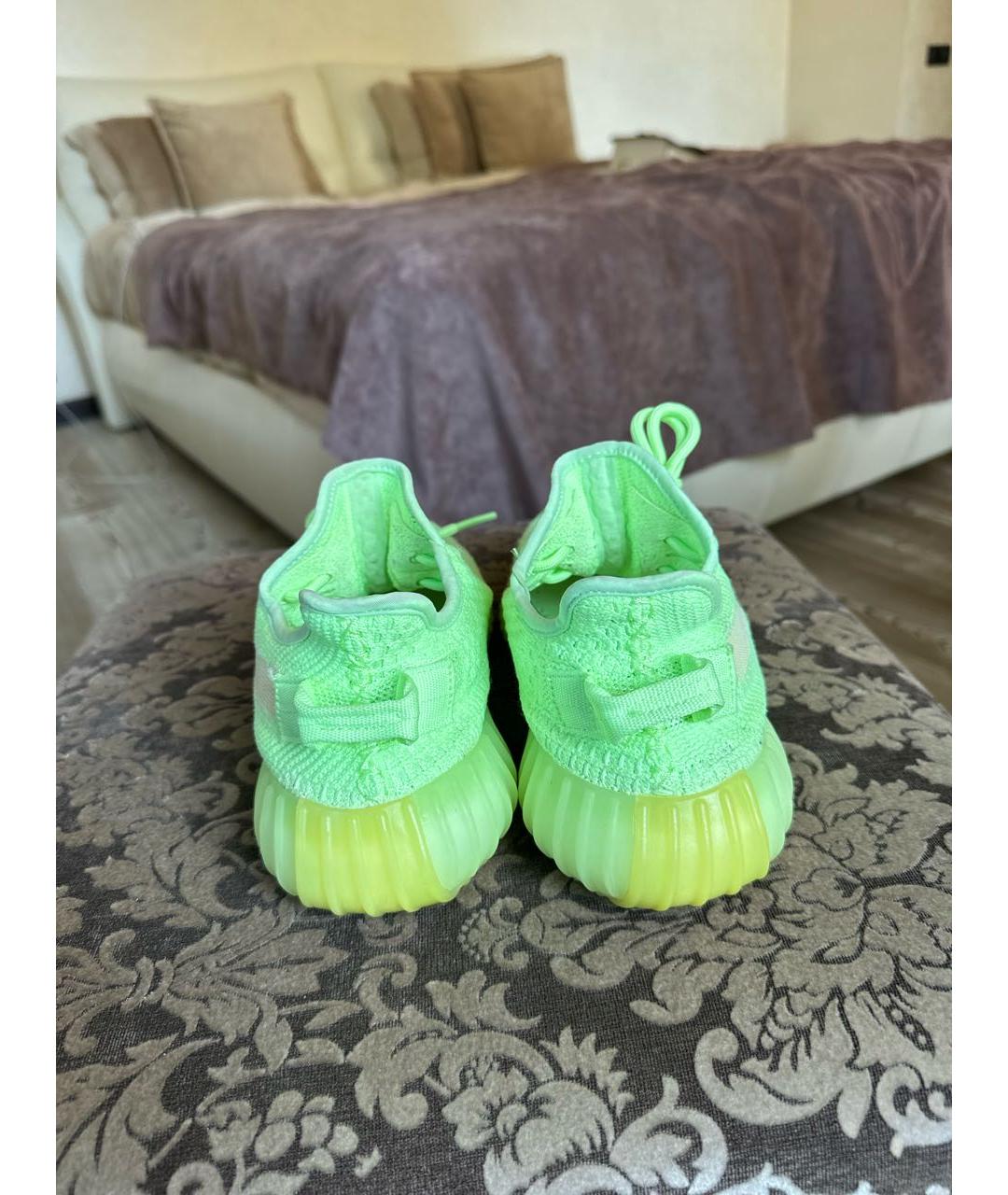 ADIDAS YEEZY Салатовые низкие кроссовки / кеды, фото 4