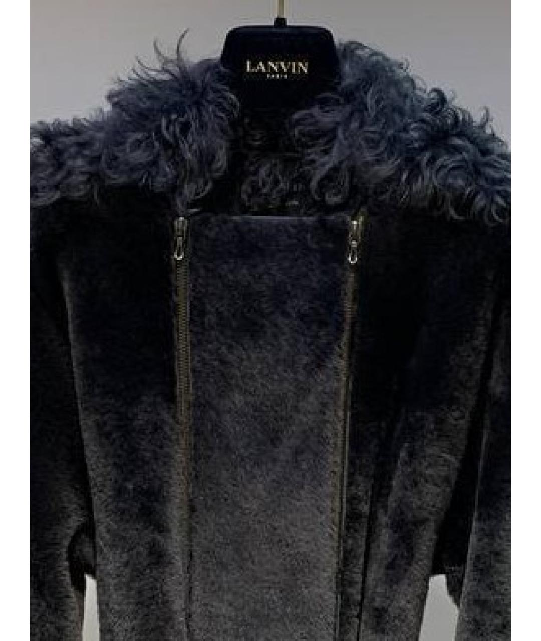 LANVIN Черная дубленка, фото 3